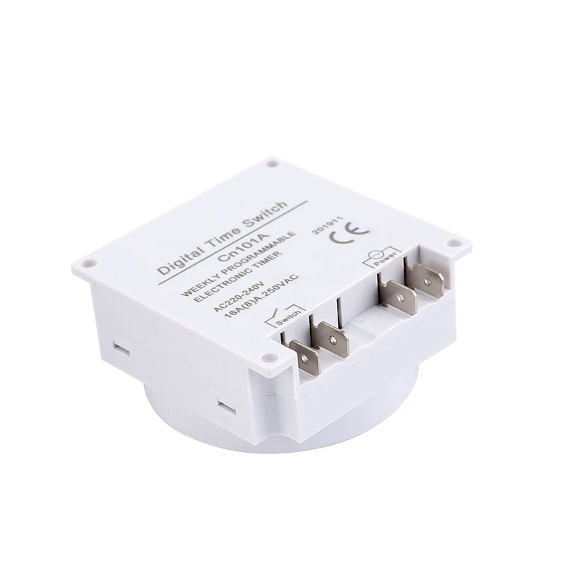 CN101A 5V 12V 24V 110V 220V Digital Timer Switch 7 Days Weekly Programmable Time Relay Programmer Built-in Rechargeable Battery |