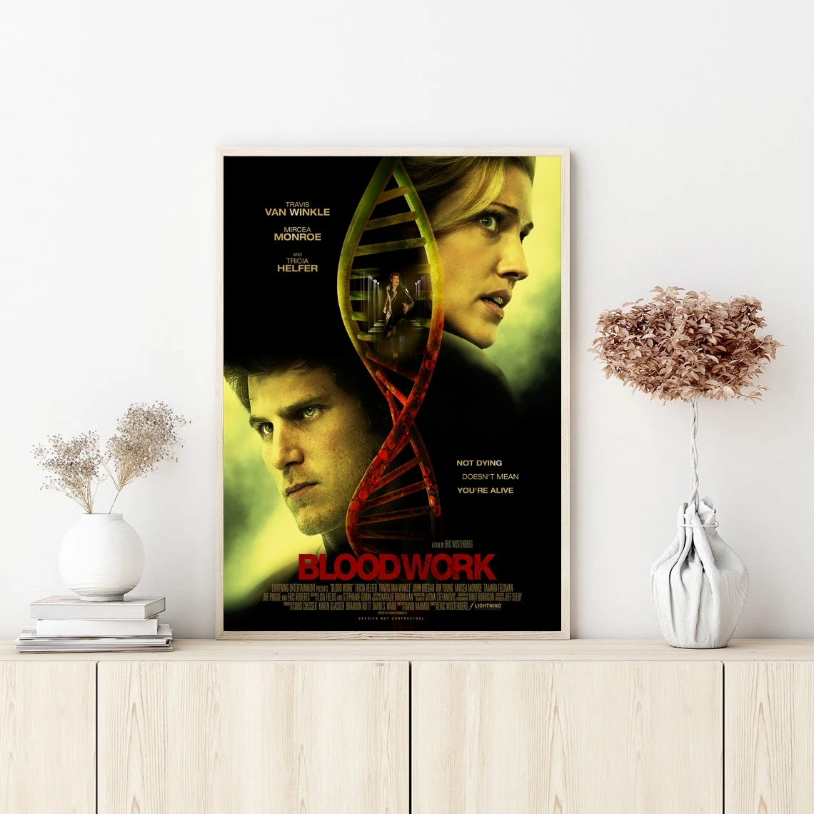 

Blood Work Movie Cover Poster Prints Art Canvas Painting Wall Pictures Living Room Home Decor ( No Frame )