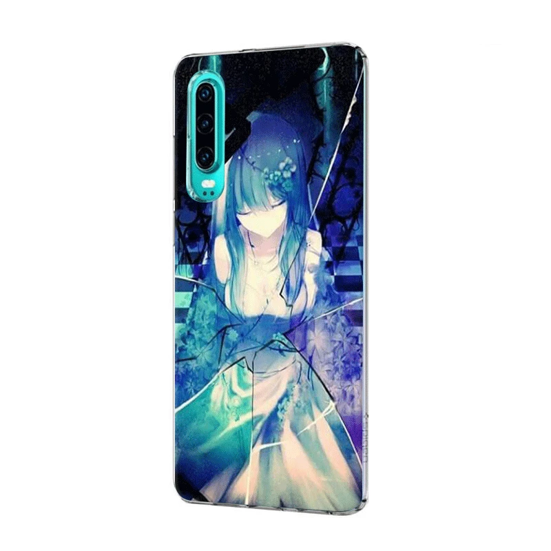Женский чехол для Huawei P30 P20 P10 P9 P8 P Sart Z Lite Pro Жесткий Чехол Sankarea незакрашенная