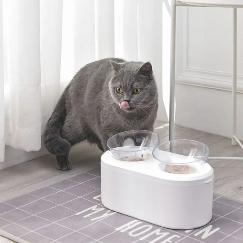 

Automatic Double Pet Bowls Dog Food Water Feeder Pet Drinking Dish Feeder Cat Puppy Feeding Supplies Cats Dogs Accessories