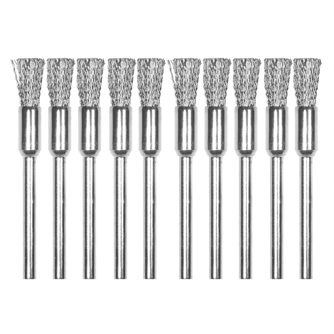

Набор колесных щеток CHEERBRIGHT 10 шт. 3x5 мм из стали для мини-дрели