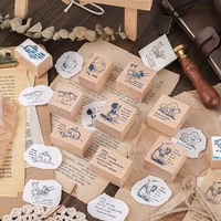 childhood story wooden stamps diy rubber stamps for scrapbooking journals card making stationery diy craft standard stamp
