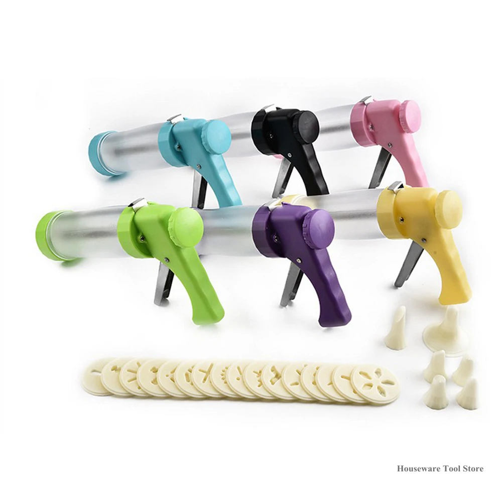 

Набор ручных штампов для печенья, инструменты для выпечки с 4 насадками, 20 штампов для печенья