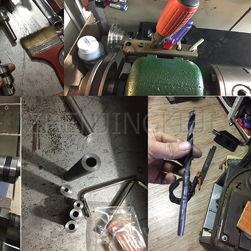 

220V Small Lathe Machine Milling Machine Mini Grind Grinder Metal Precision Meter Tool Desktop Home DIY 350W 3-4 jaw 80 chuck