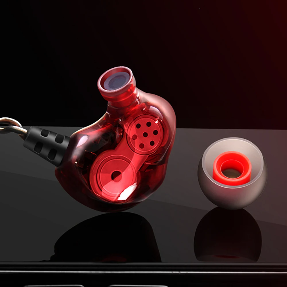 FDBRO двойные динамические наушники-вкладыши микрофон 3 5 мм HiFi бас металлические