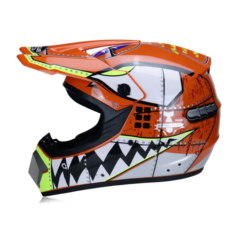 C22 Профессиональный Гоночный Кроссовый шлем hors route Casque Moto Capacete Moto Casco внедорожный мультяшный детский мотоциклетный шлем - Цвет: C22