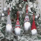 Лесная безликая кукла старика Маленькая подвеска Рождественская елка украшения Рождественские украшения для дома Дети Рождественские новогодние подарки игрушки