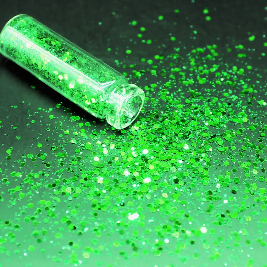 1 бутылка зеленые блестящие тени для век 12 цветов палитра блестящих глаз