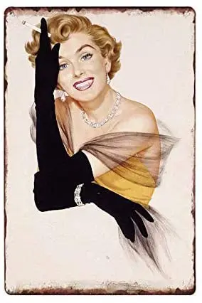 

Xiumeimei Vintage Metal Sign Tin Sign Pin Up Girl Beauty Sexy Girl Home Bar Hotel Wall Decor Signs 12X8Inch
