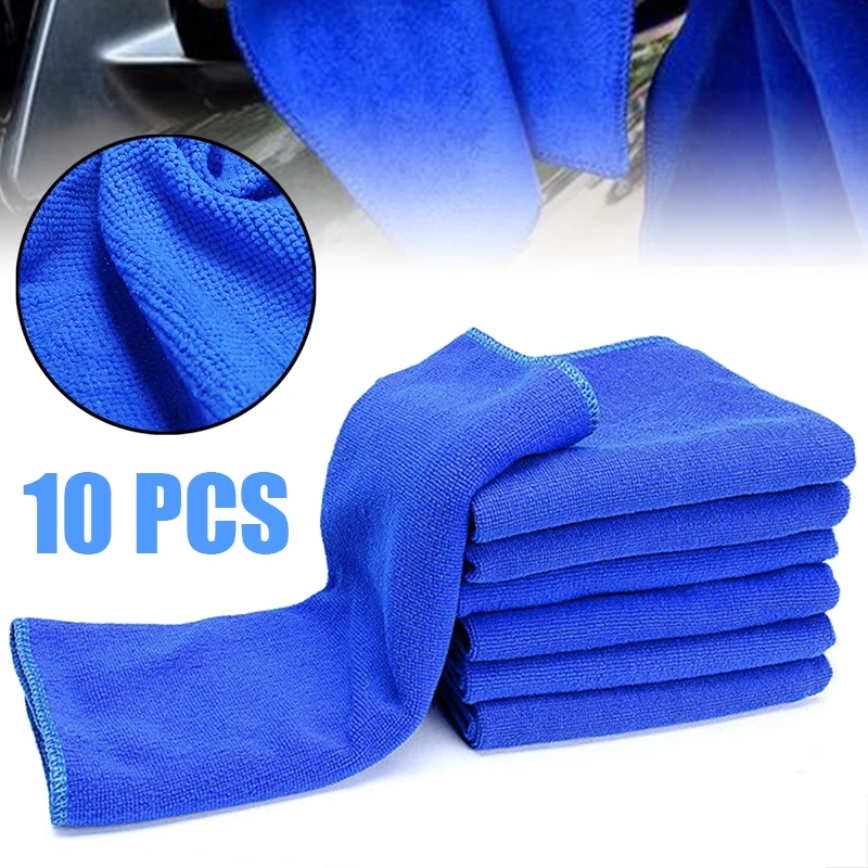 2021 Multi Purpose Cleaning Towel 10pcs 12*12inch Microfibre Towels Cloth Duster Kitchen Towels Car Wash Towel Kitchen Items