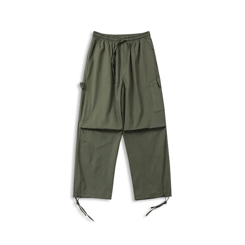 

Spring Summer Cargo Pants Men's Fashion Casual Pocket Pants Men Streetwear Loose Hip-hop Straight Wide-leg Pants Mens Trousers