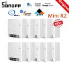 Умный переключатель SONOFF Mini R2, Wi-Fi, eWelink, для Alexa, Google Home, Alice