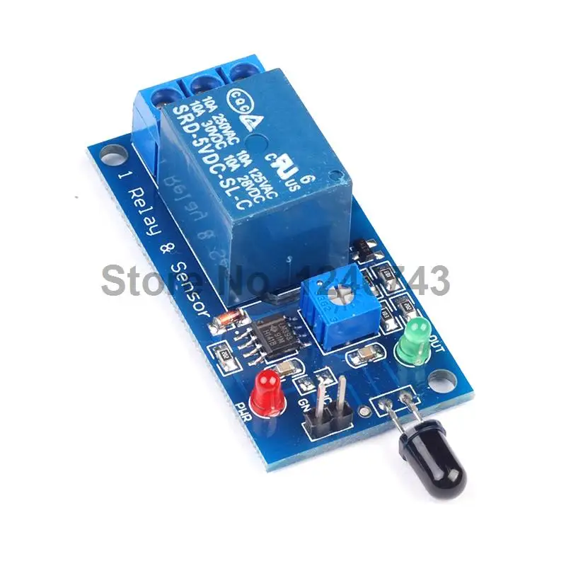 1 канальный модуль датчика пламени 5 В 12 постоянного тока датчик обнаружения огня