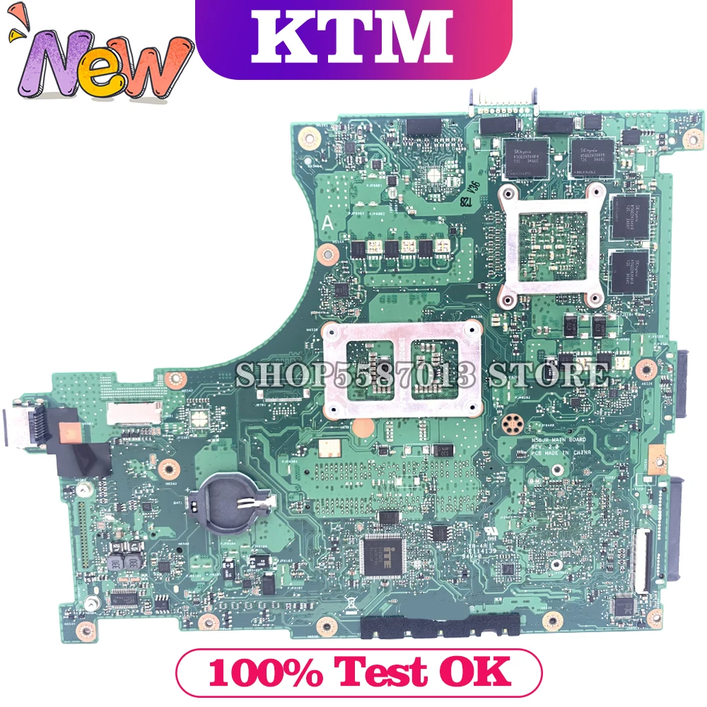 

For ASUS N56JR G56JR G56JK G56J N56J I5-4200H CPU GTX760M Laptop Motherboard Tested 100% work original Mainboard