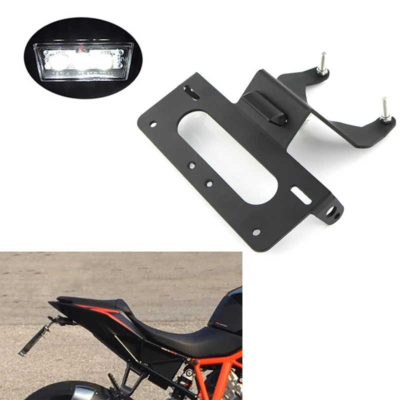 Для KTM DUKE R 1290 задние аккуратные предохранительный нейтрализатор комплект номерном знаке держатель Кронштейн черный