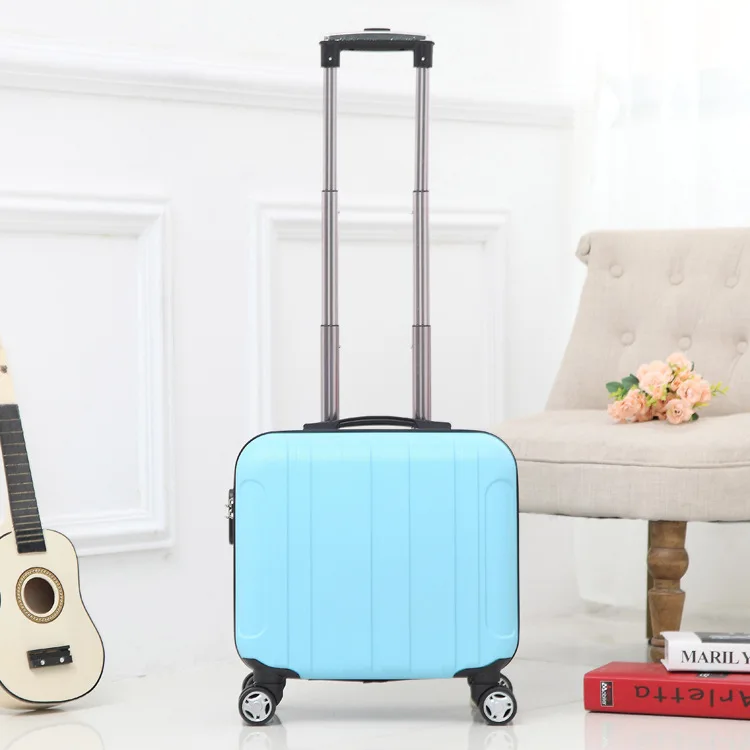 H01 Blue Детский Багаж для путешествий 18 ''каюта чемодан с Сумка На Колесиках переноска на багаж сумка на колесиках для путешествий Мода - Цвет: H01 Blue