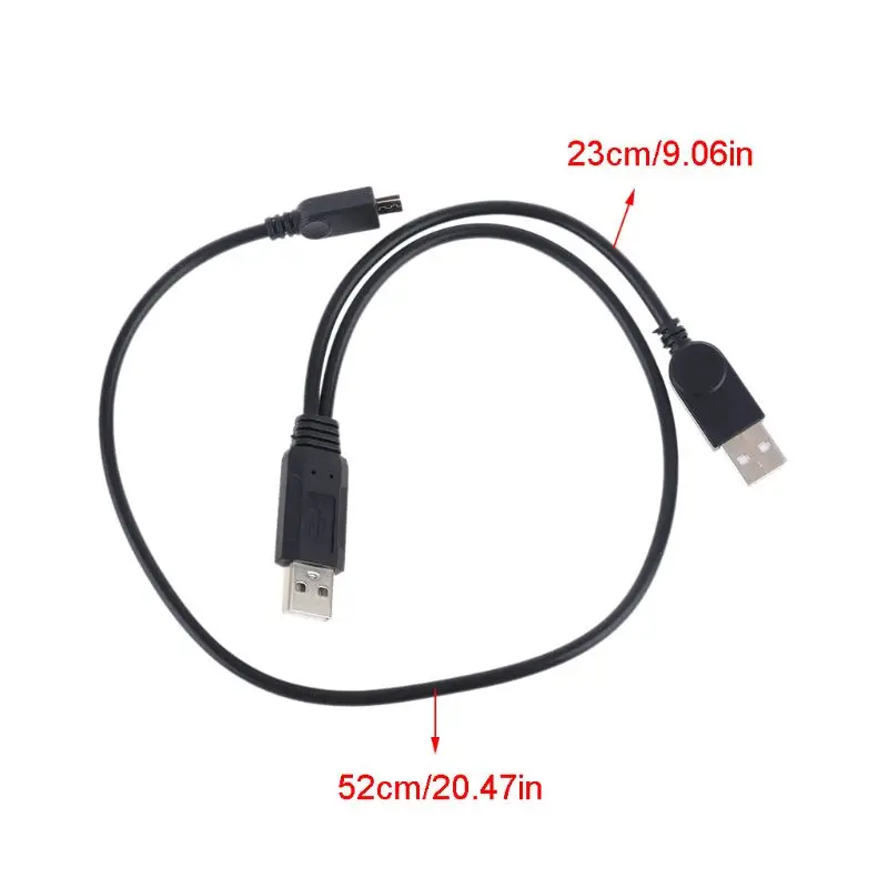 USB к Micro кабель для передачи данных адаптер с источником питания внешнего