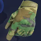 Камуфляжные тактические перчатки с пальцами для сенсорного экрана