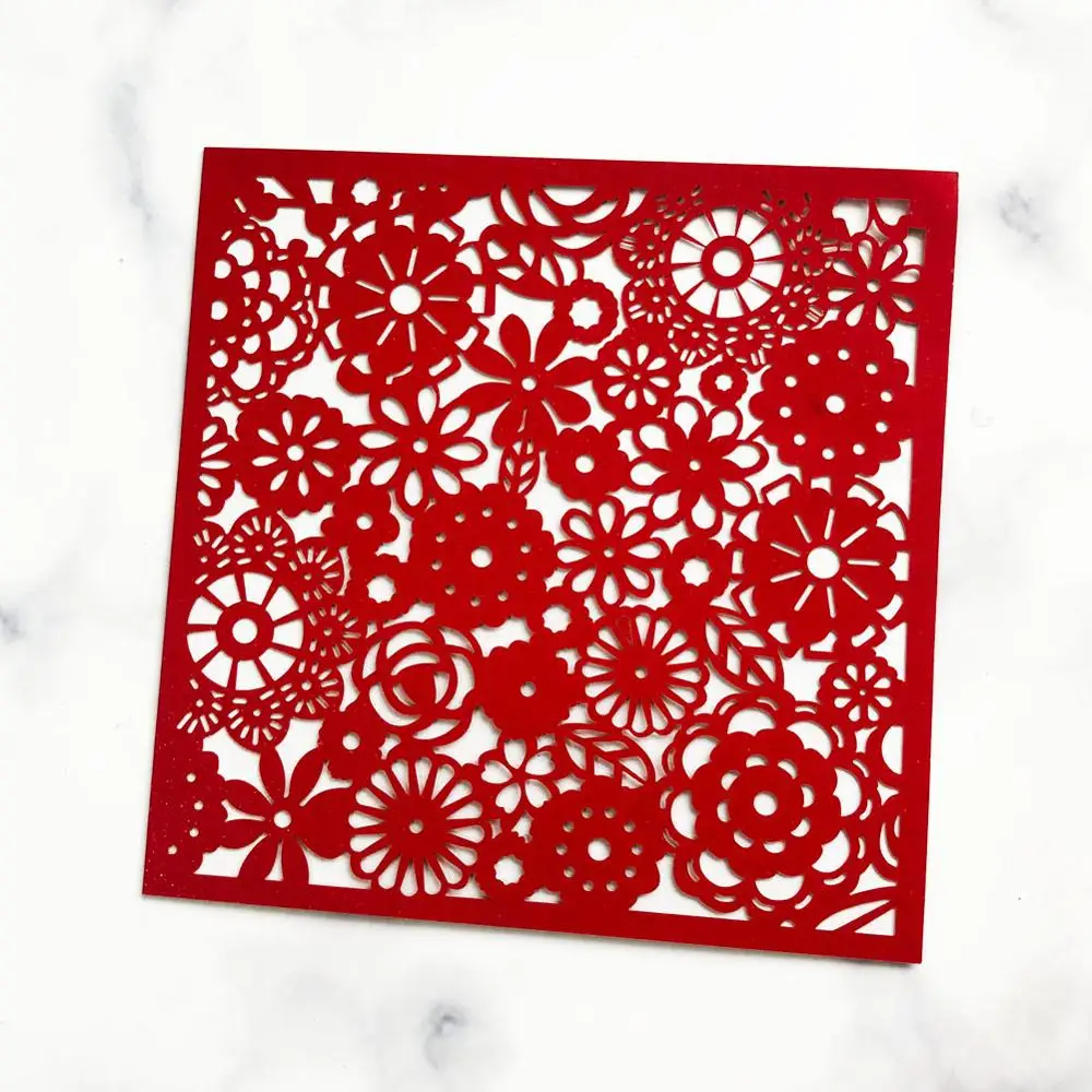 50 шт./лот Свадебная пригласительная открытка ажурная Цветочная свадебная для