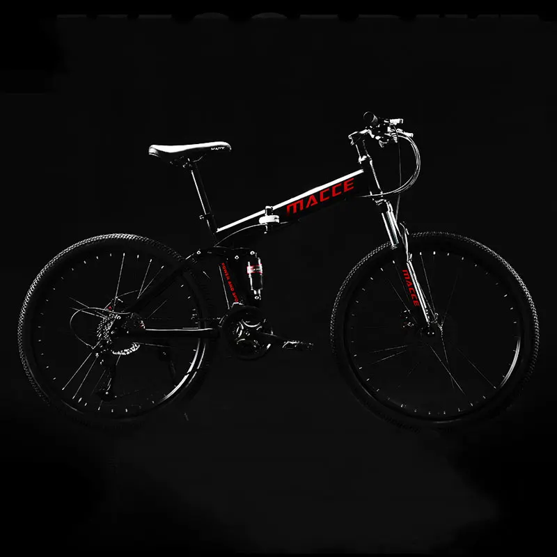 Горный велосипед складной 26 дюймов скорость двойной амортизация внедорожных