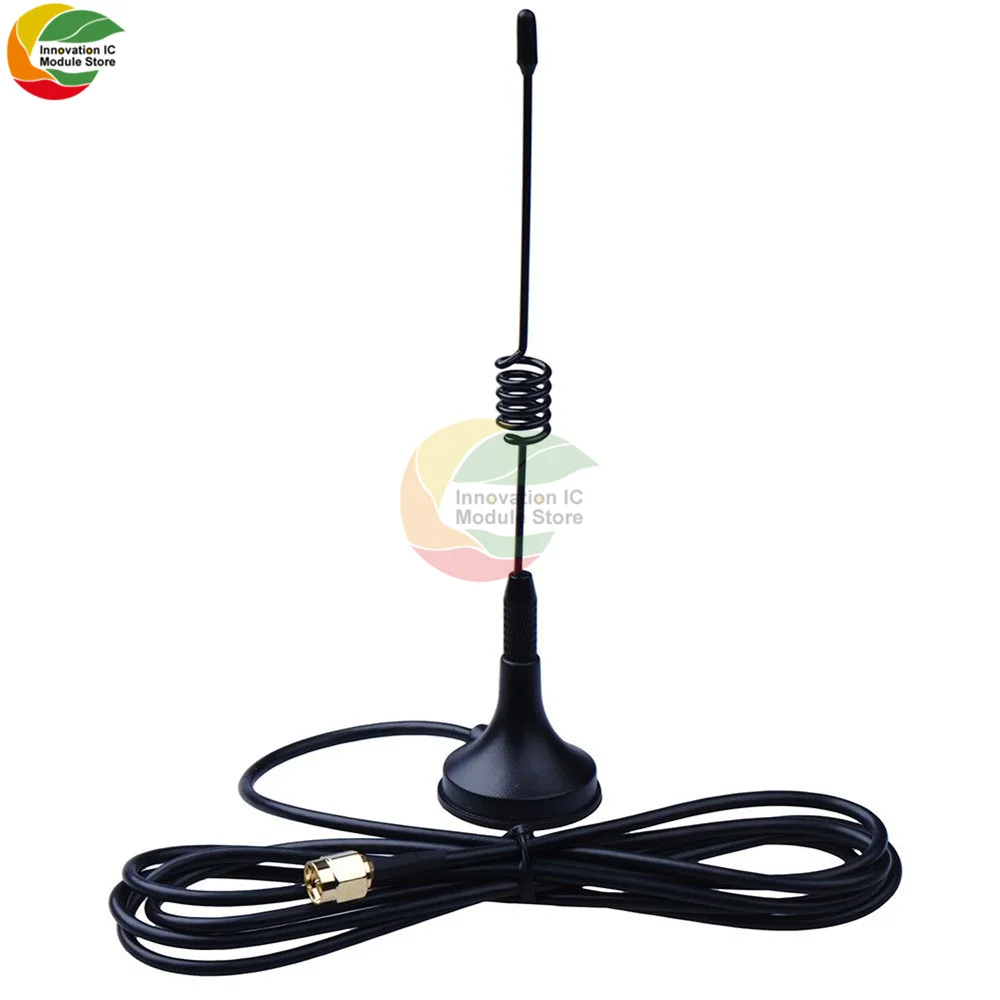 Антенна Ziqqucu GSM GPRS WCDMA 5dBi RG174 кабель 3 м SMA многочастотный 433 МГц 2G 3G всенаправленная