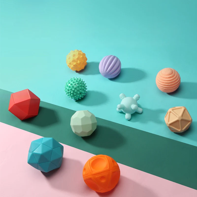 Детский резиновый мяч мягкий для рук Игрушки ванны капсульные прорезыватели