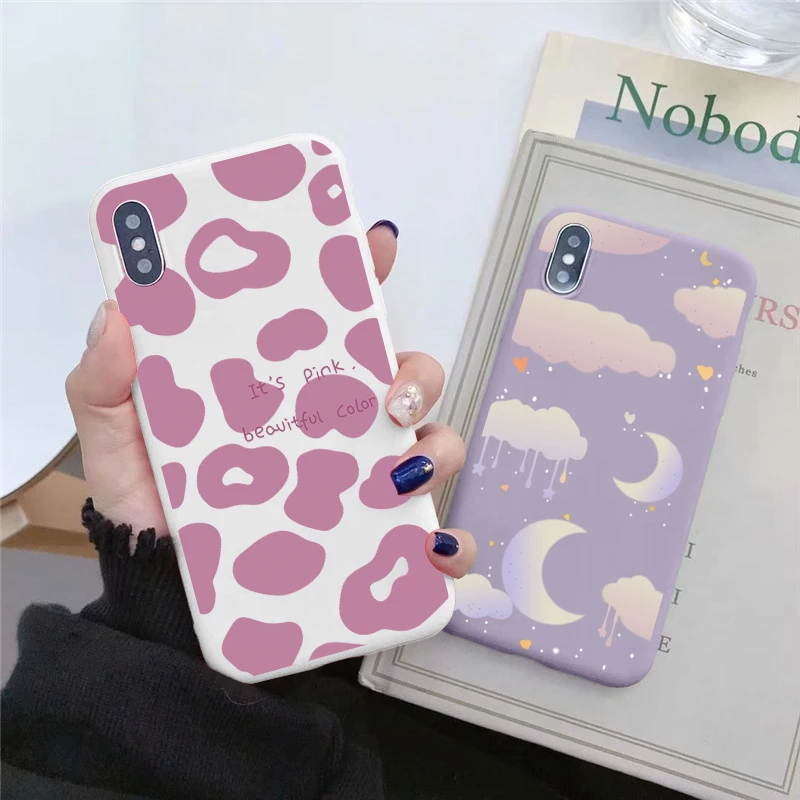 Силиконовый чехол для телефона с изображением облака граффити Луны иллюстрации