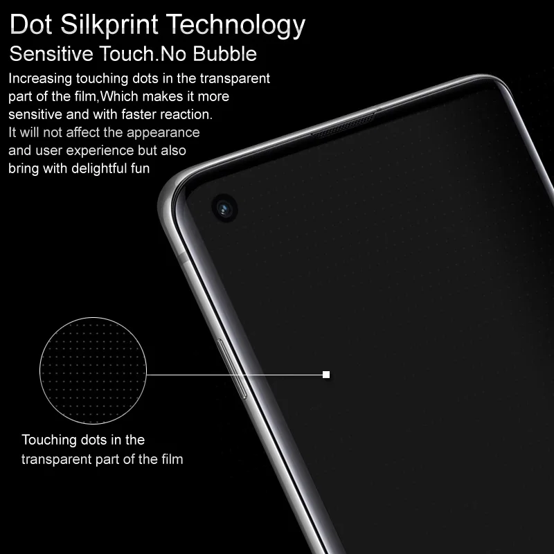 

Imak 3D Curved Full Coverage Tempered Glass for Samsung Galaxy S20 Ultra 5G Screen Protector Dot Silkprint Side Glue