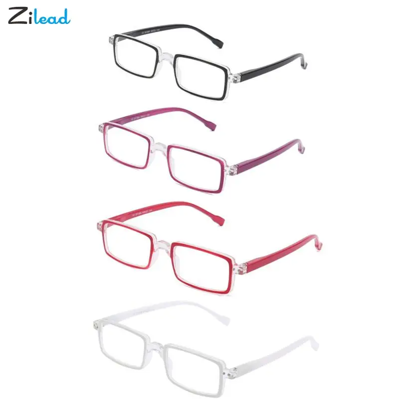 

Zilead Fashion Reading Glasses Retro Small Square Frame Presbyopia Eyewear For Women Men Anti-fatigue Optical Eyeglasses+1To+3.5