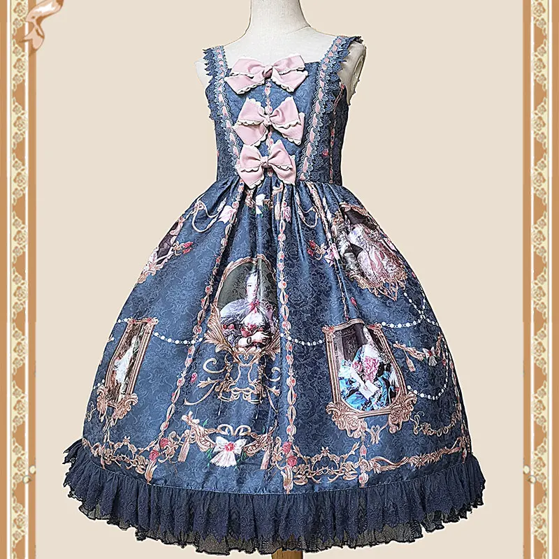 

Portrait of Pompadour ~ Retro Lolita JSK Dress by Infanta