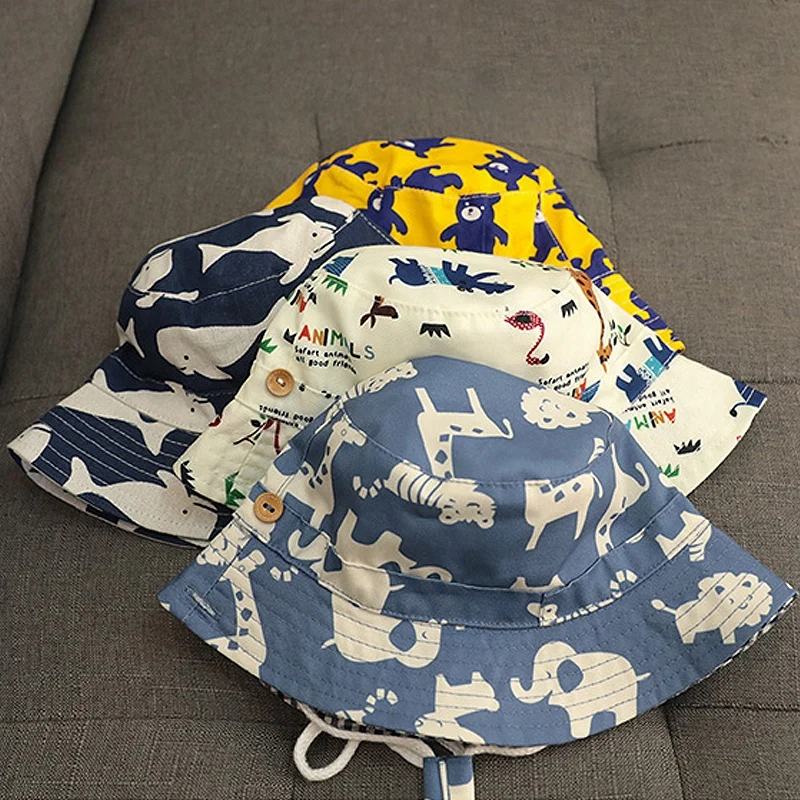 Summer Baby Hats Children Bucket UV Protection Panama Sun Hat Kid Camping Fishing Cap Girls Boys Beach Caps Gifts | Детская одежда и