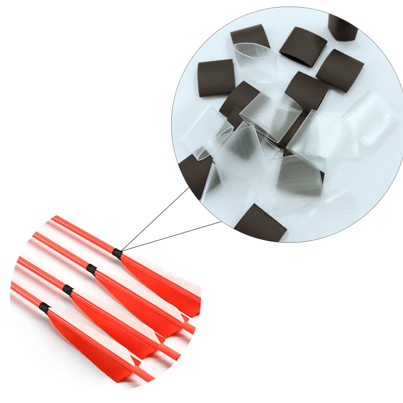 

50PCS Heat Hrink Tube for Archery Turkey Feather Protect Arrows DIY Bow Hunting