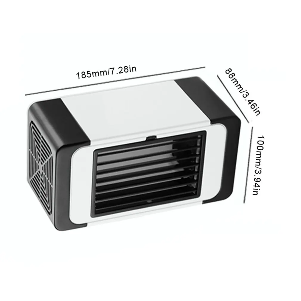 

1 pcs USB mini small air conditioning fan portable desktop cooling fan office home dormitory cooling fan