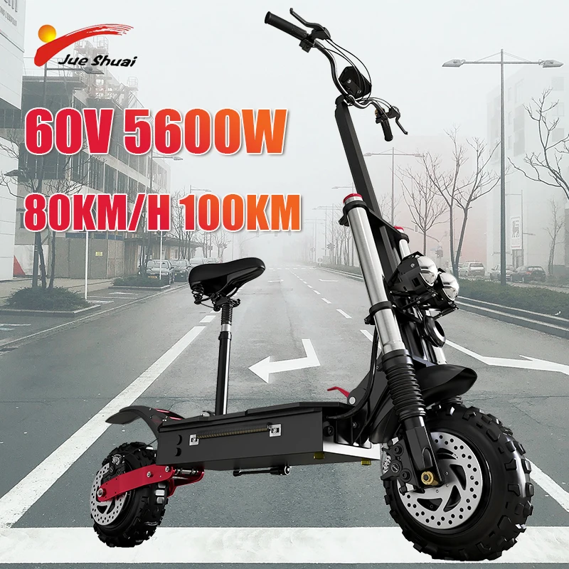 

Europe Stock Dual Motor Electric Scooter 80KM/H Max Speed Trotinette Électrique 100KM Long Distance Folding E Scooter NO VAT