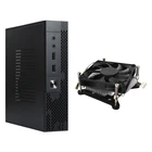Чехол TX02 ITX + 27 мм охлаждающий вентилятор для шасси для HTPC, чехол для настольного мини-компьютера, промышленное управление корпусом ITX