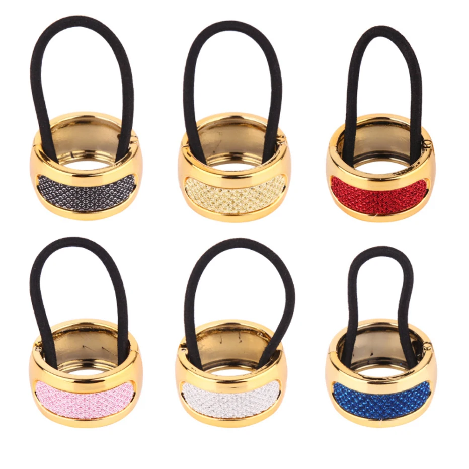 

Резинка для волос в стиле панк, из розового золота заколка в виде геометрических фигур пробы, 6 шт./компл.