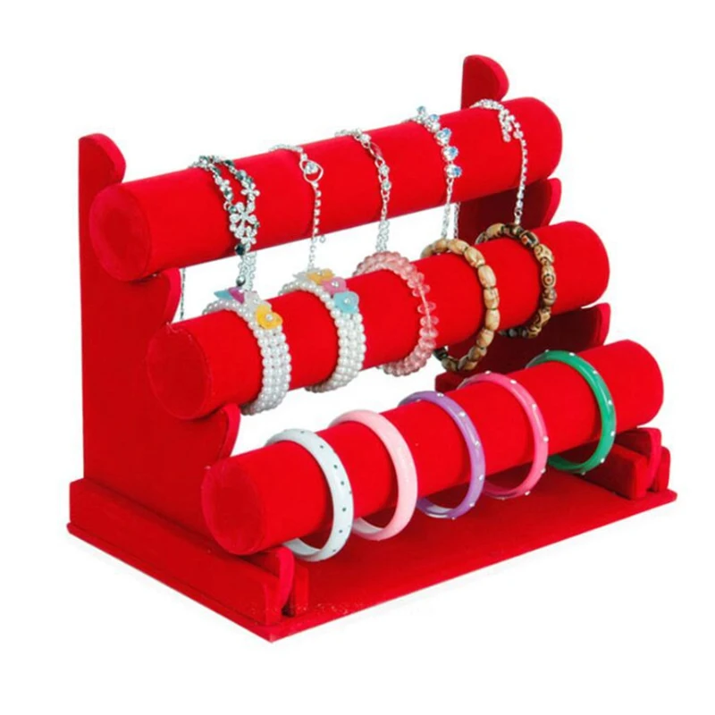 Высококачественная Съемная трехслойная фланелевая подставка для часов и