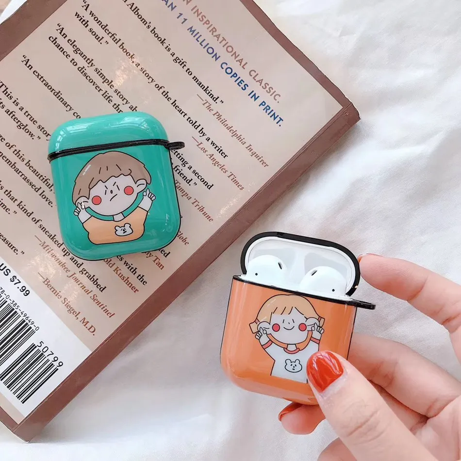 Роскошный чехол для Airpods чехол s Защита беспроводной Bluetooth чехол для наушников для Airpods2 чехол для Airpod жесткий пластик Etui Coque