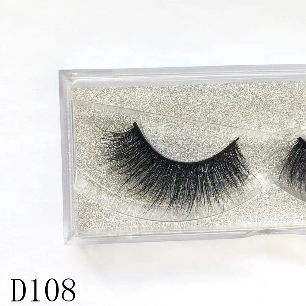 3D накладные ресницы из норки натуральные/Густые длинные Wispy для макияжа