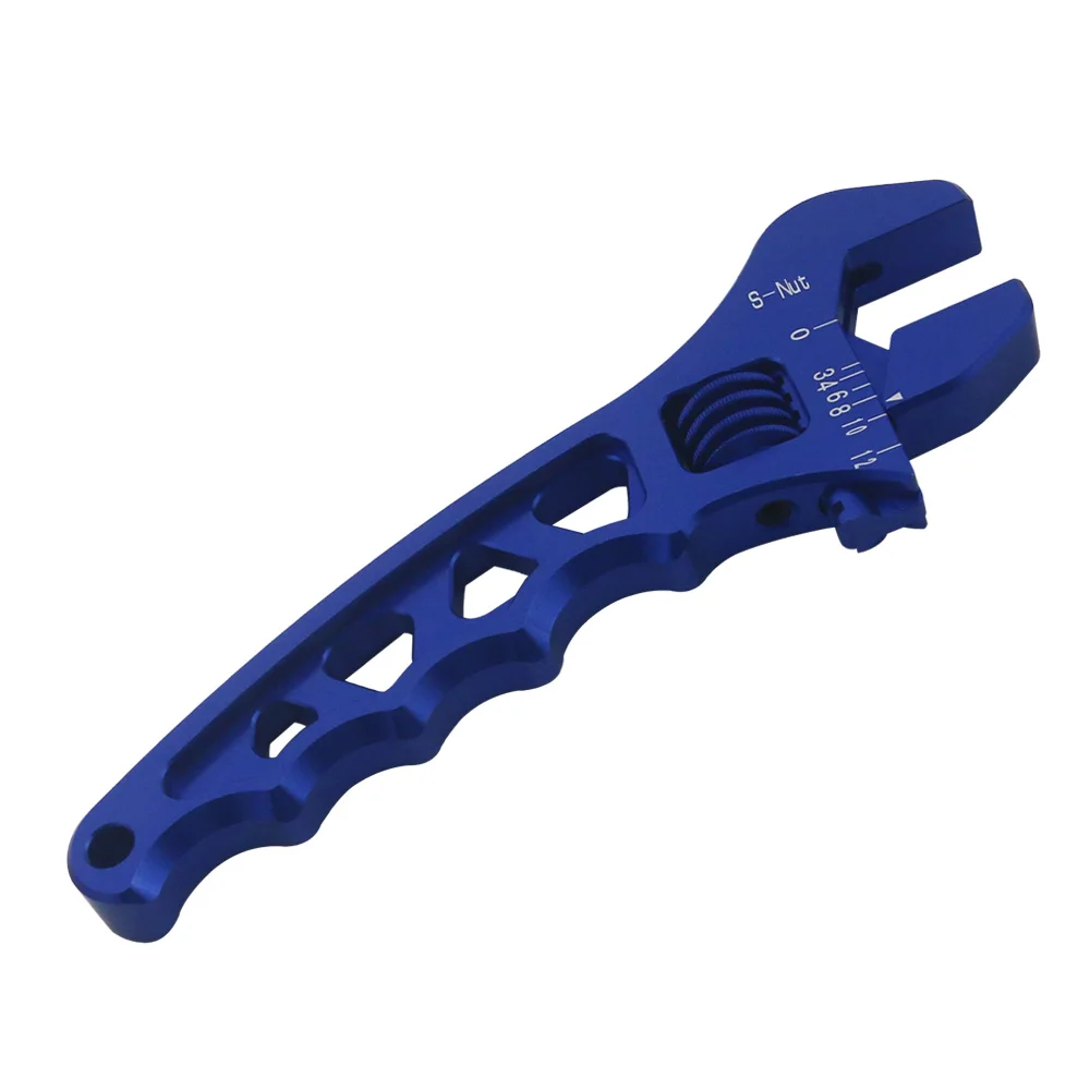 

Oil Hose End Fitting Tool Spanner V Bayonet Adjustable Aluminum Wrench Fitting Tool Spanner Fit AN3 AN4 AN6 AN8 AN10 AN12