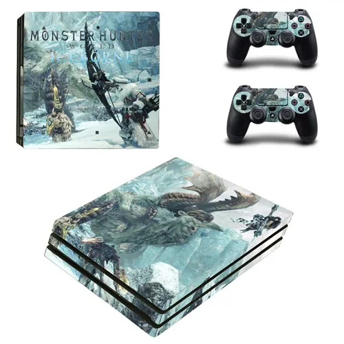 YSP4P-3528 Monster Hunter World Iceborne PS4 Pro наклейка на кожу для sony playstation 4 консоль и контроллеры PS4 Pro наклейка на кожу s - Цвет: YSP4P-3528