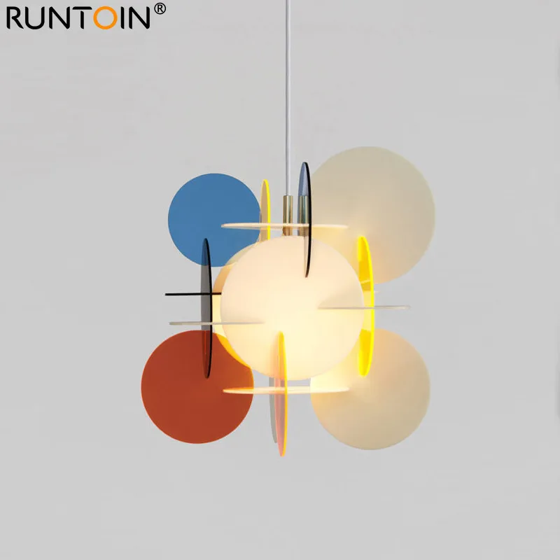 

Creative DIY macaron Ceiling light Modern Minimalism lamp children's room bedroom Living room chandelier Nordic chandelier