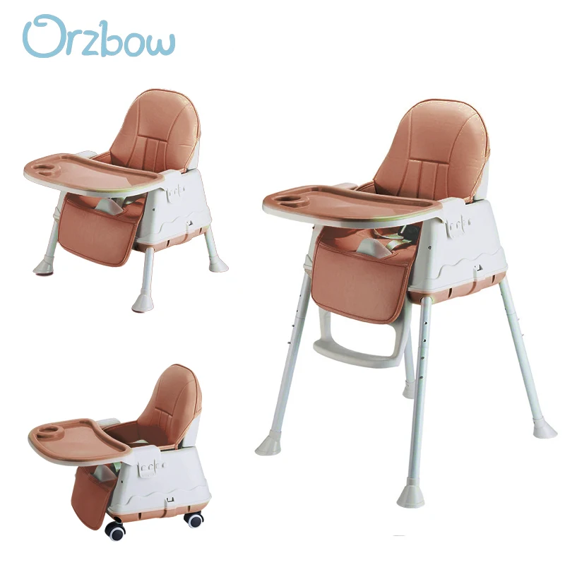 Orzbow портативное детское раскладное кресло для кормления сидений с обеденным
