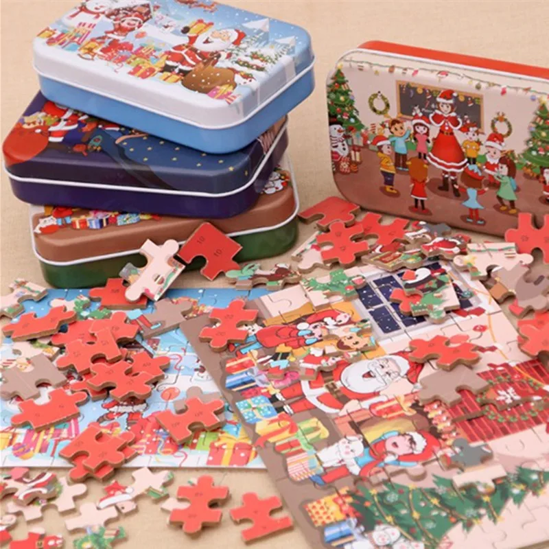 60 шт. деревянные пазлы Дед Мороз | Дом и сад