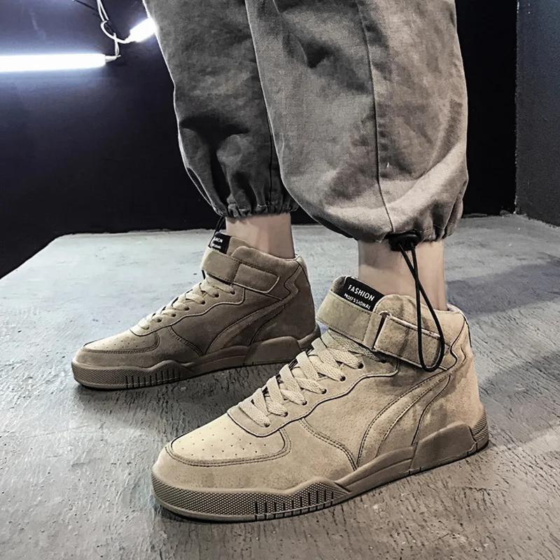 

Winter men's sports shoes shoes versatile autumn fashion board shoes high top sports shoes running shoes