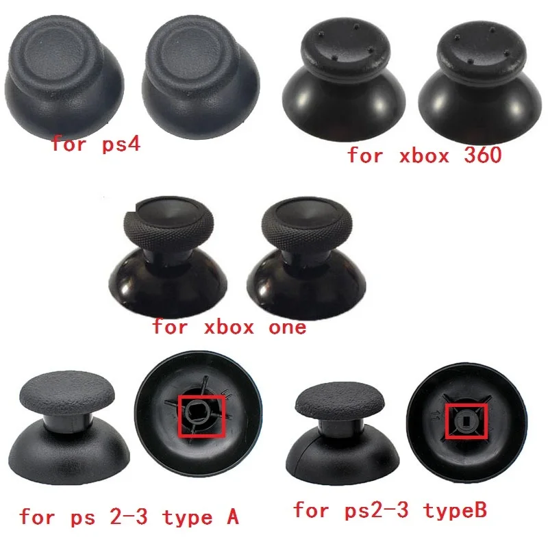 2 шт аналоговый джойстик рукоятка пальца крышка для sony playstation Dualshock 3/4 PS3 PS4 Xbox 360/One