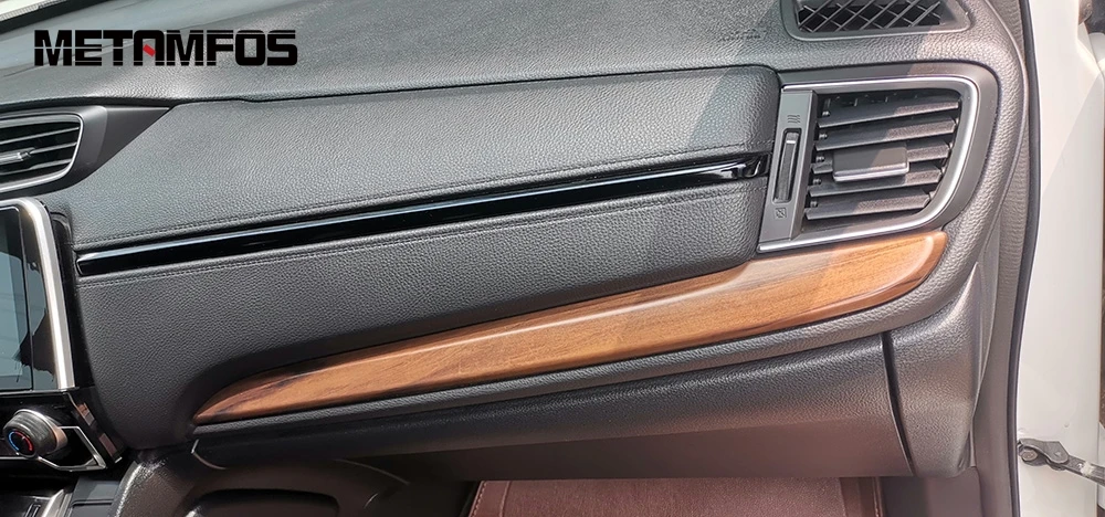 Для Honda CRV 2017 2018 2019 из углеродного волокна центральное управление молдинг отделка