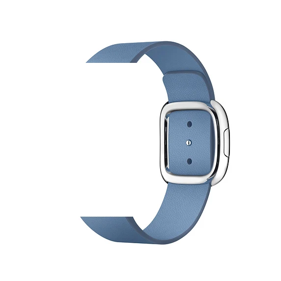Кожаный ремешок для Apple Watch 5 4 band 44 мм/40 мм iwatch 3 band 42 мм/38 мм pulseira Современный браслет ремень аксессуары для часов 5 3 2 1 - Цвет ремешка: chrysanthemum blue