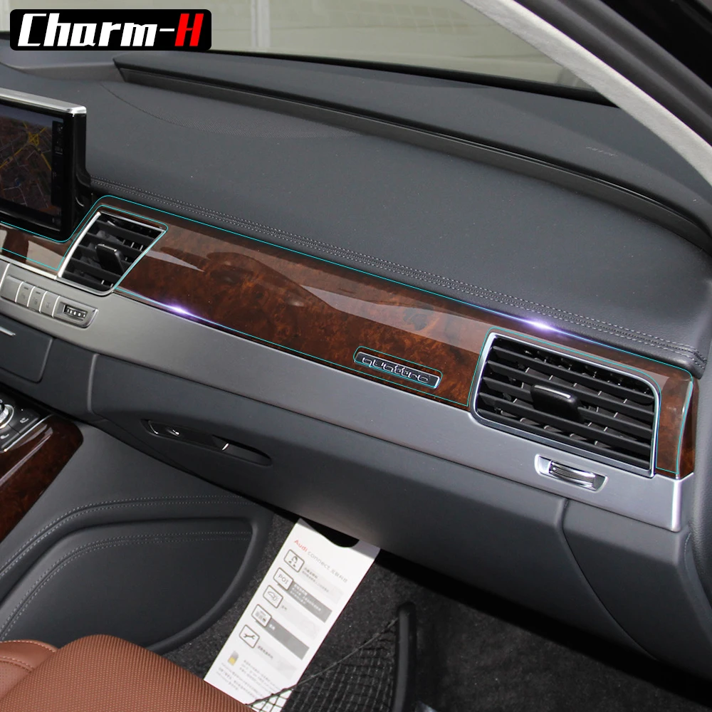 Для Audi A8 центральная консоль управления Панель переключения передач внутренняя отделка защитная пленка аксессуары протектор наклейки