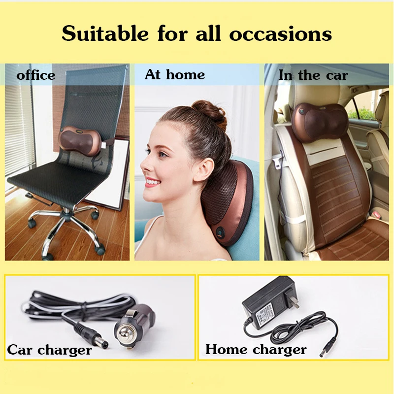 Электрический шиацу-массажер для шеи спины поясницы и всего тела